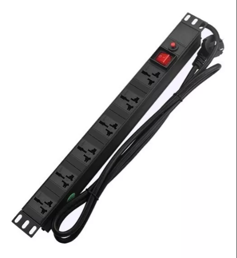 REGLETA ELECTRICA PDU P/RACK 6 TOMAS UNIVERSAL